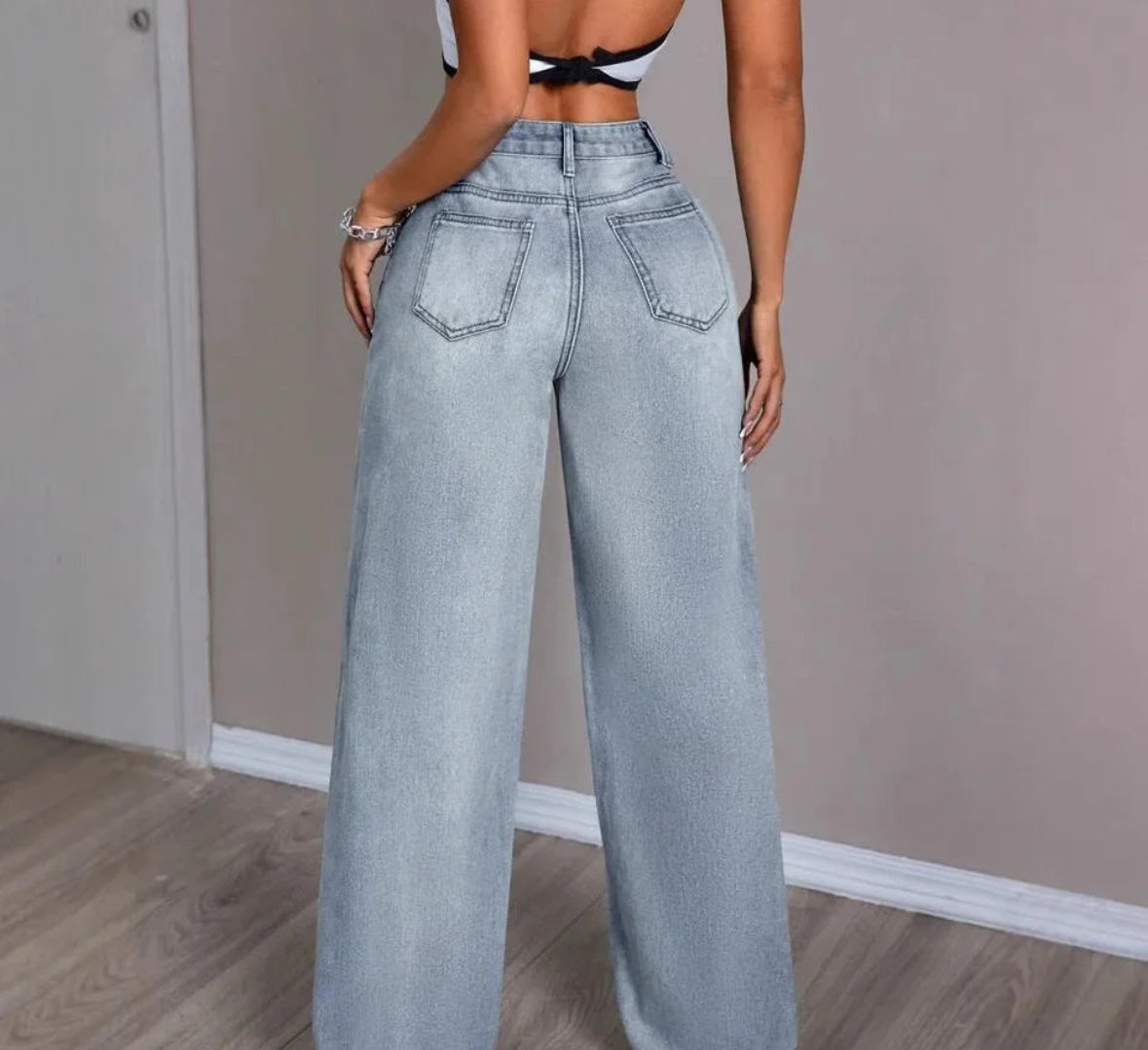 High Waist Baggy Jeans