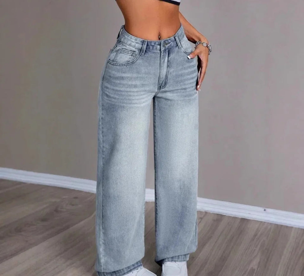 High Waist Baggy Jeans